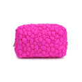 Load image into Gallery viewer, Flora Pop Nylon Cosmetic & Travel Organizer Pouch: Cream
