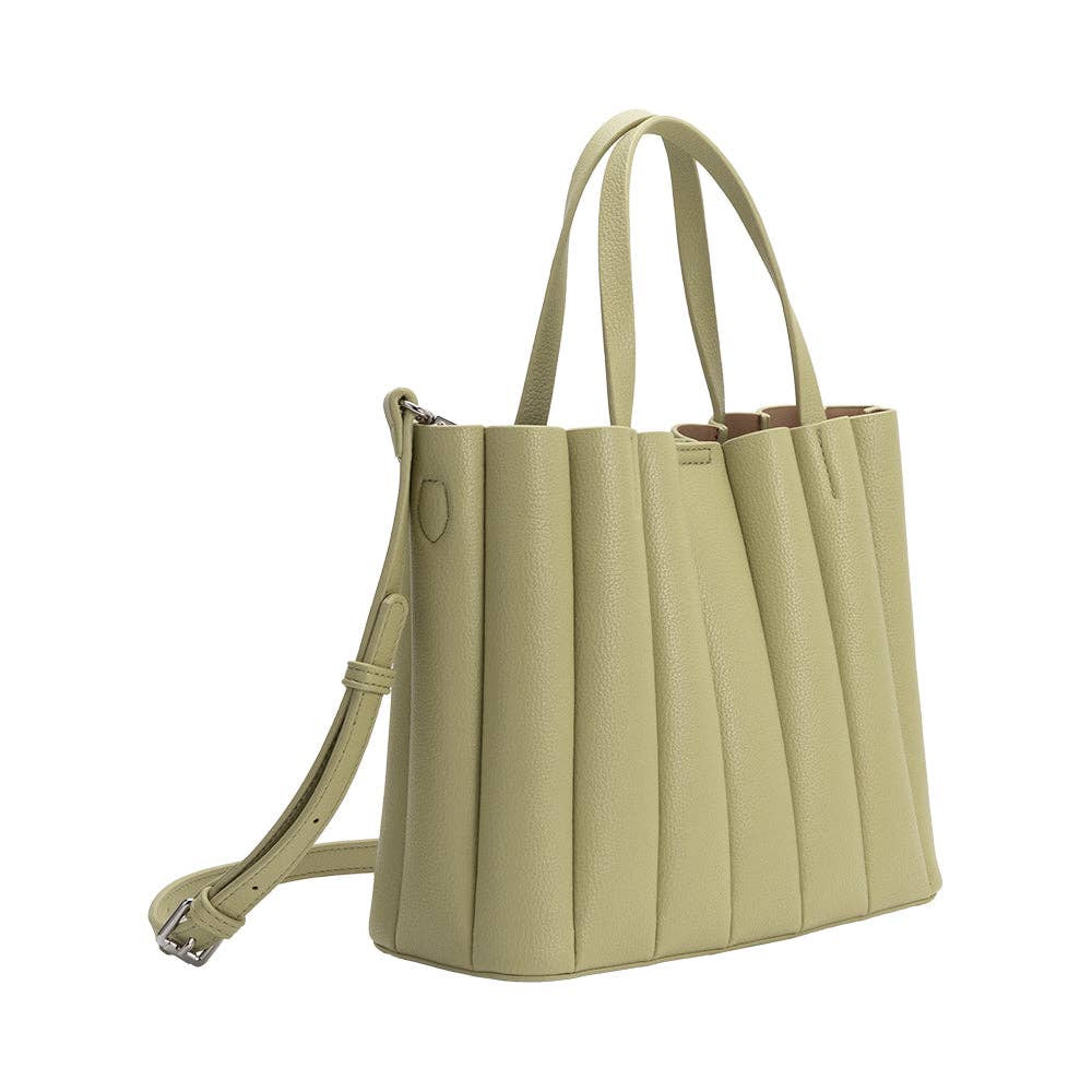 Adela Mint Recycled Vegan Leather Tote Bag