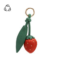 Load image into Gallery viewer, Strawberry Red Recycled Vegan Bag Charm
