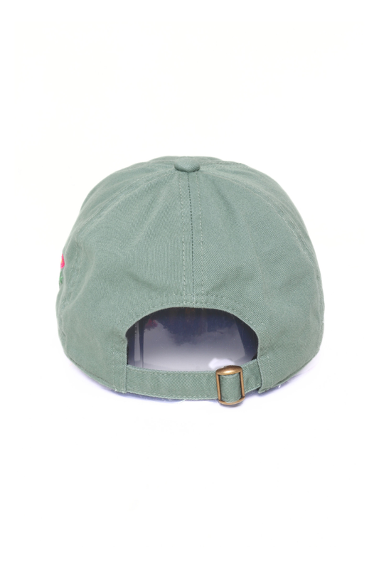 MAHJONG Heart Tiles Embroidered Baseball Cap: Beige