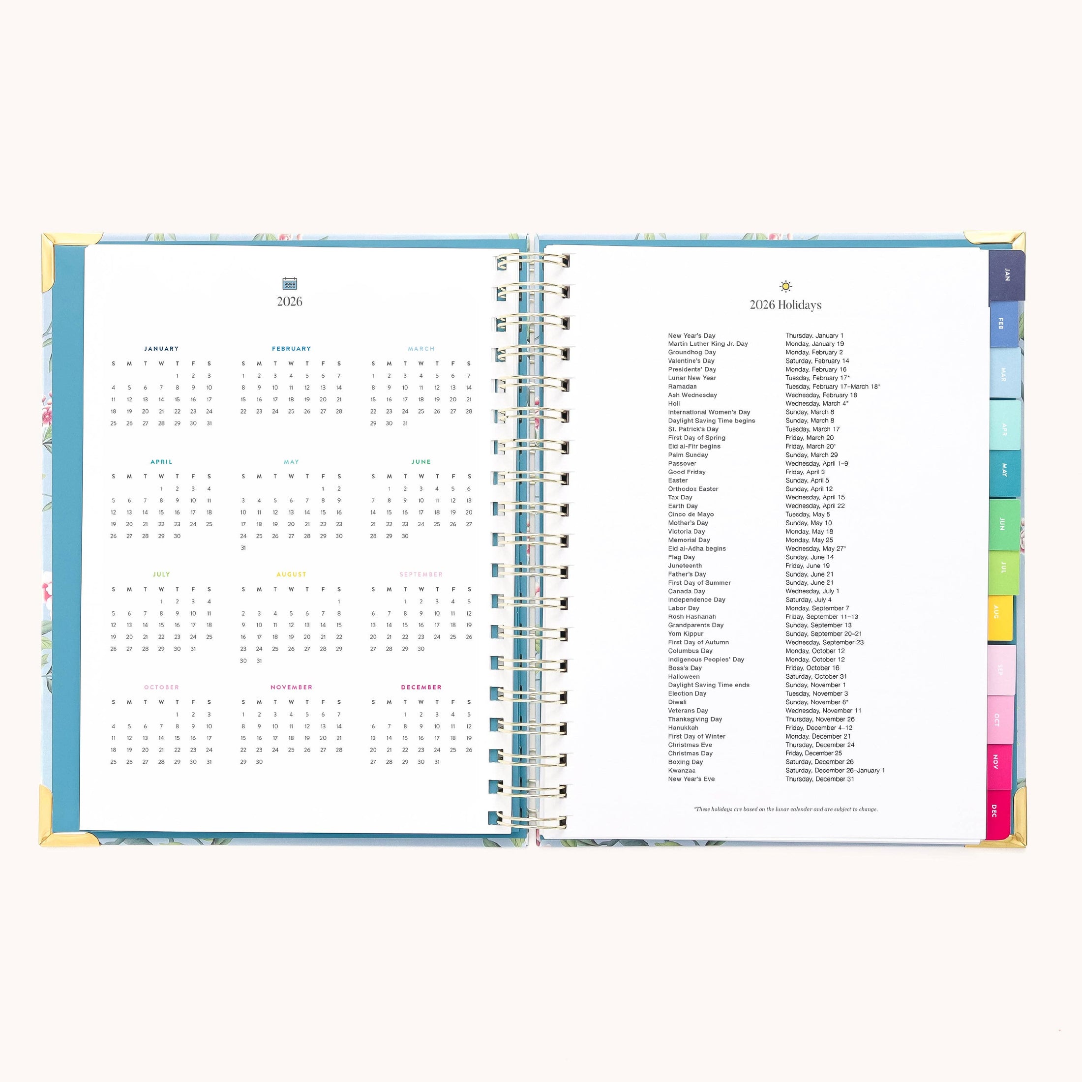 2026 Spiral Weekly Simplified Planner - Faraway Land