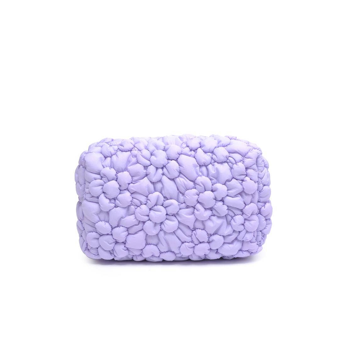 Flora Pop Nylon Cosmetic & Travel Organizer Pouch: Cream