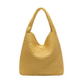 Load image into Gallery viewer, Johanna Yellow Recycled Vegan Leather Shoulder Bag
