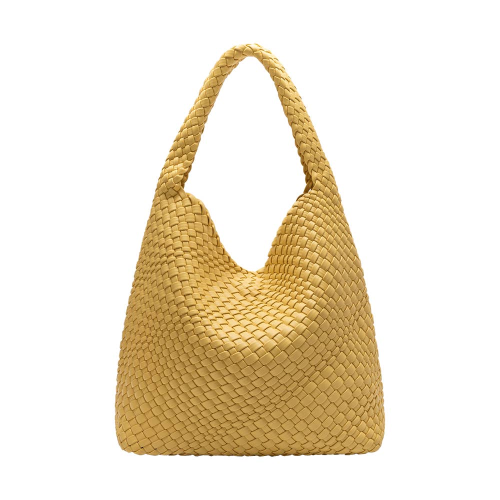 Johanna Yellow Recycled Vegan Leather Shoulder Bag