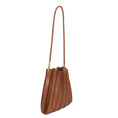 Load image into Gallery viewer, Carrie Saddle Pleated Vegan Shoulder Bag

