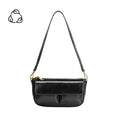 Load image into Gallery viewer, Aria Black Recycled Vegan Shoulder Bag
