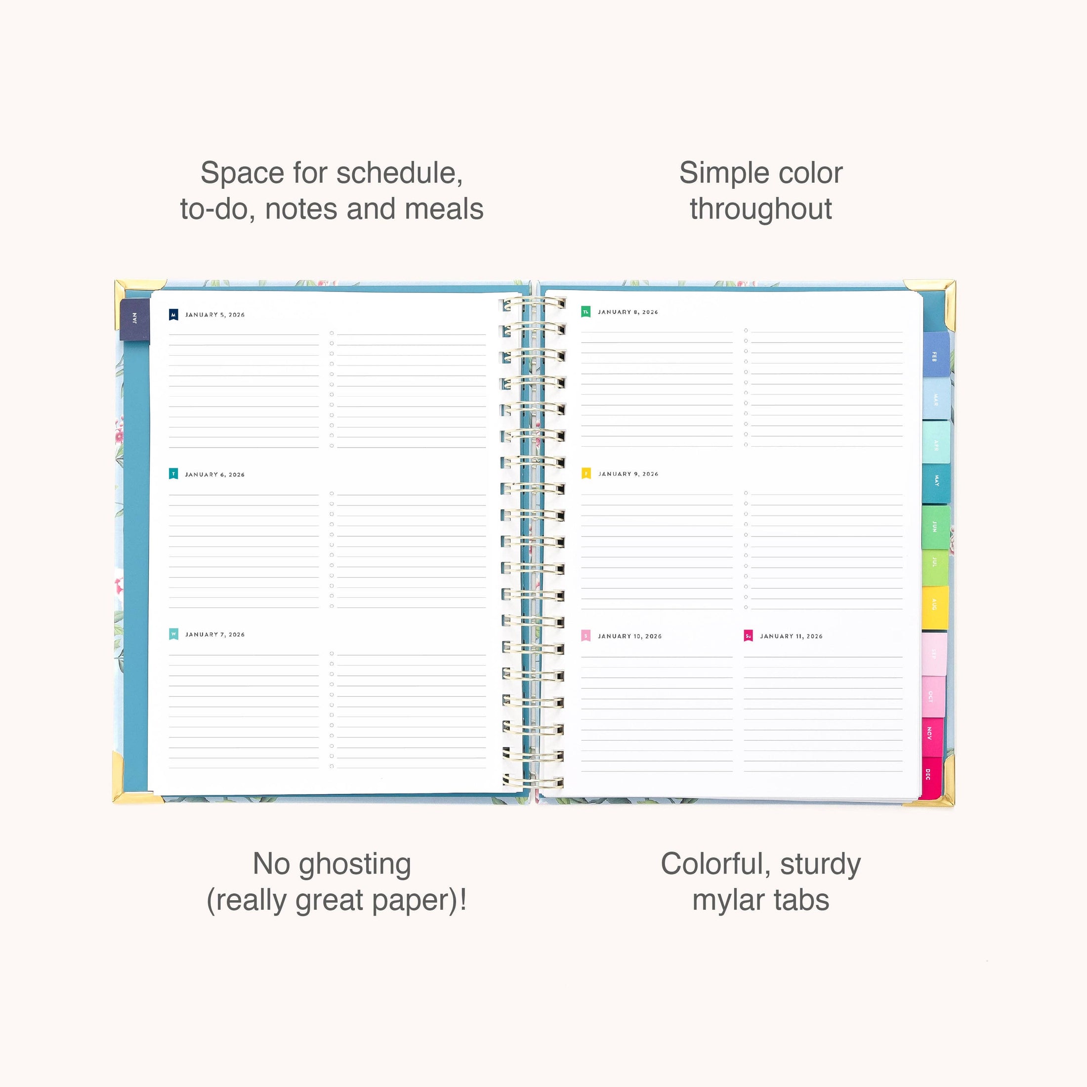 2026 Spiral Weekly Simplified Planner - Faraway Land