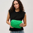 Load image into Gallery viewer, Flora Pop Nylon Cosmetic & Travel Organizer Pouch: Cream
