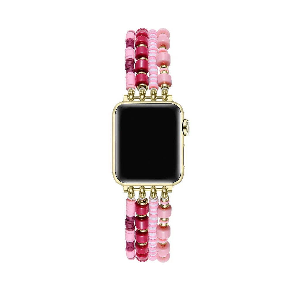 Emily Beaded Band for Apple Watch: Pink