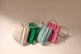 Load image into Gallery viewer, Carrie Ivory Pleated Vegan Shoulder Bag
