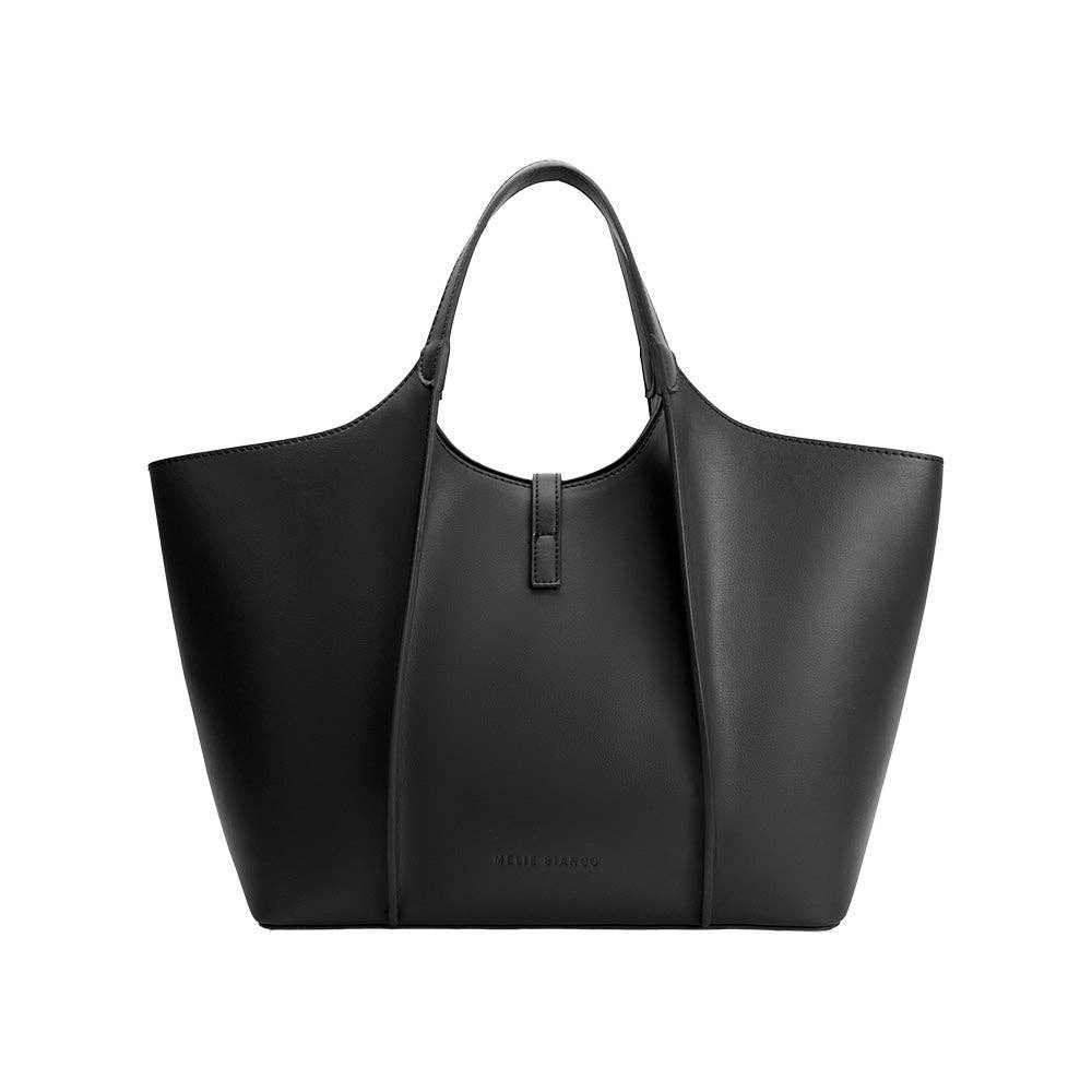 Malia Black Recycled Vegan Tote Bag