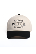 Load image into Gallery viewer, HALLOWEEN BADDEST WITCH IN TOWN Embroidery Two Tone Hat: Black

