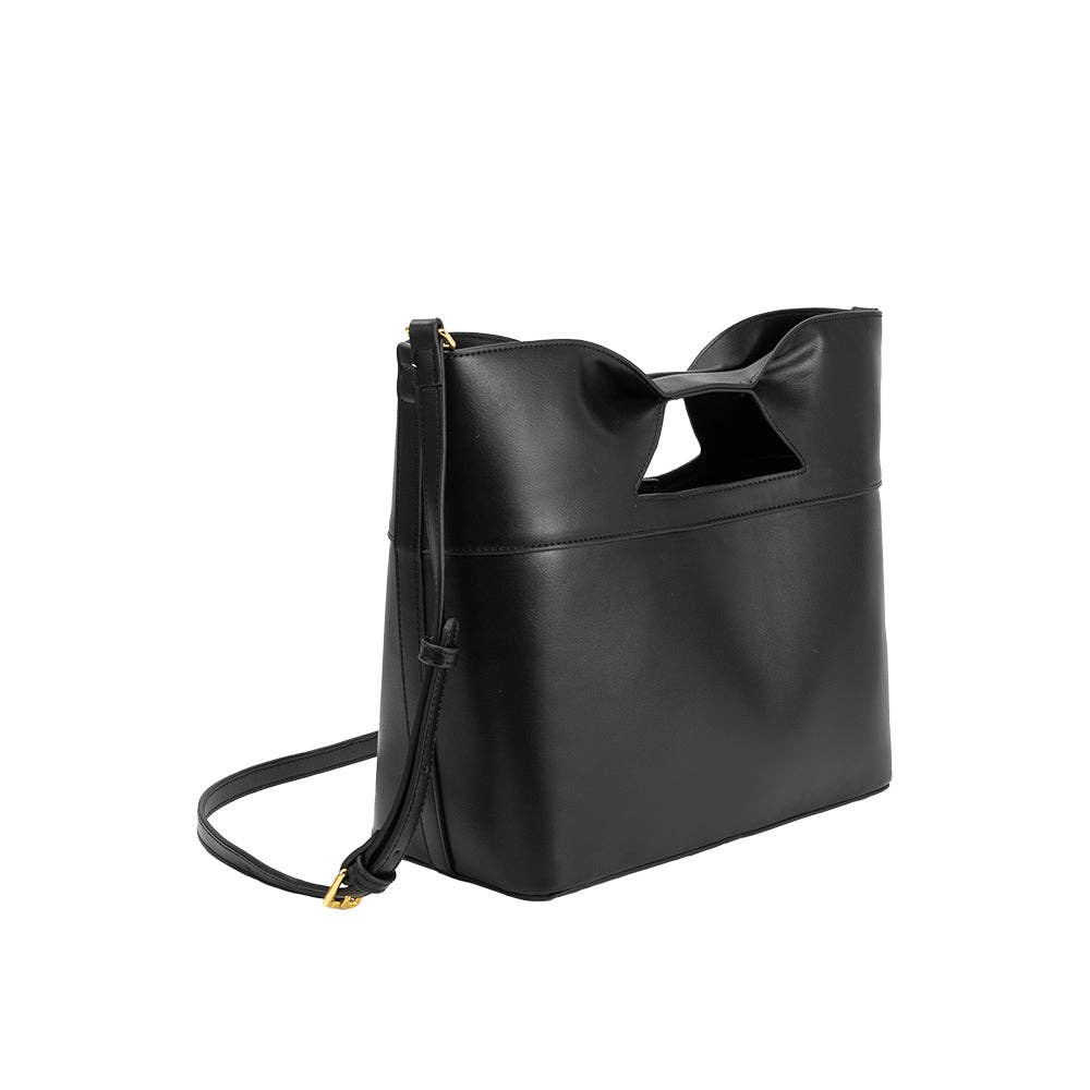 Jillian Black Recycled Vegan Tote Bag
